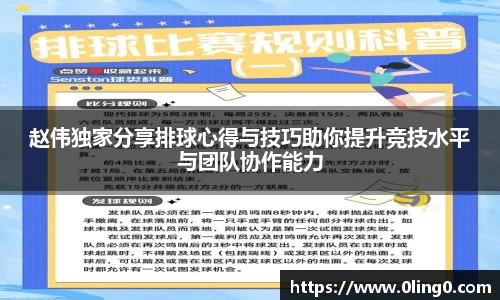 赵伟独家分享排球心得与技巧助你提升竞技水平与团队协作能力